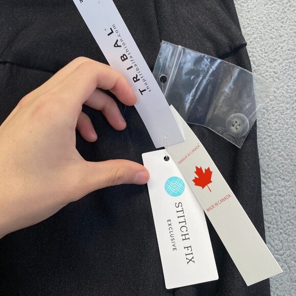 TRIBAL Charcoal Women's Skirt  Buttons,Stretch  Size 16W - Picture 9 of 14